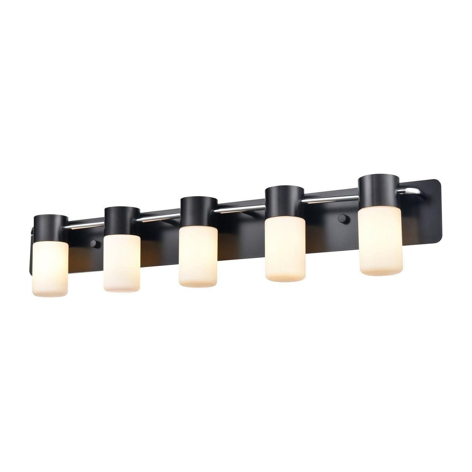 DVI - Tuxedo 5 Light Vanity - Lights Canada