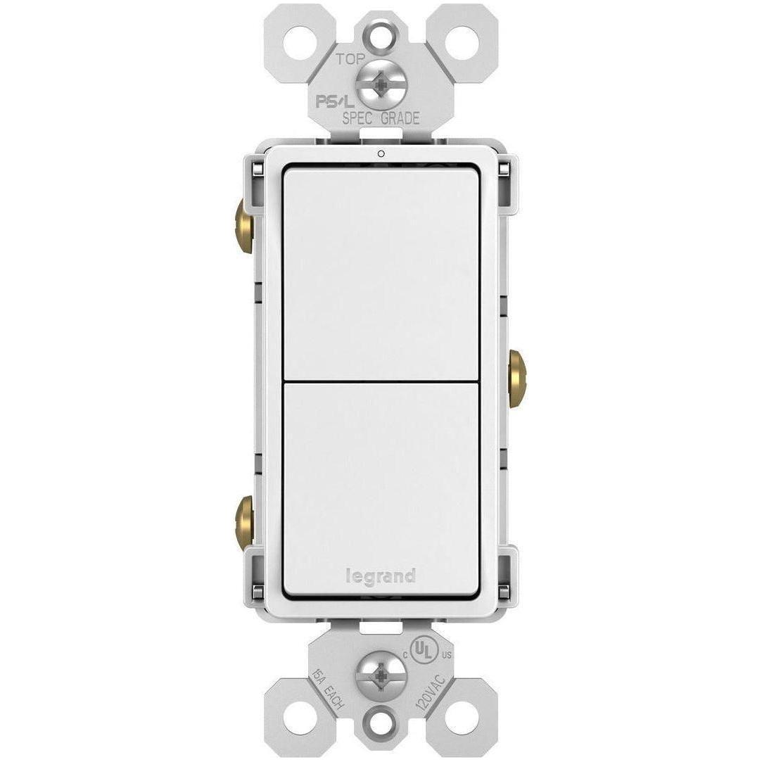 Legrand - radiant Two Single-Pole Switches - Lights Canada