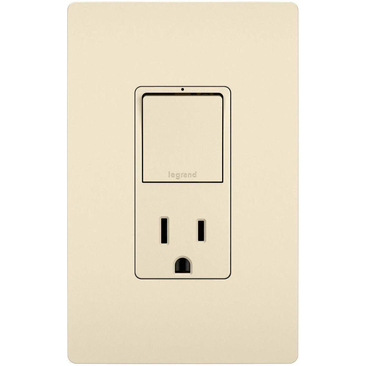 Legrand - radiant Single-Pole/3-Way Switch with 15A Tamper-Resistant Outlet - Lights Canada