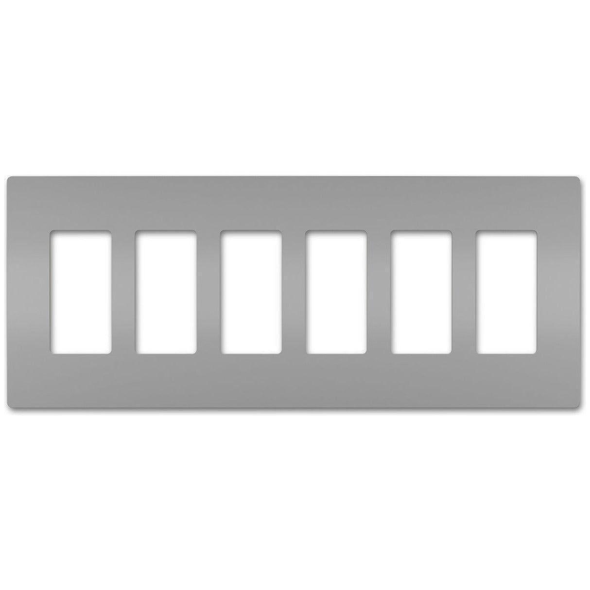 Legrand - radiant Six-Gang Screwless Wall Plate - Lights Canada