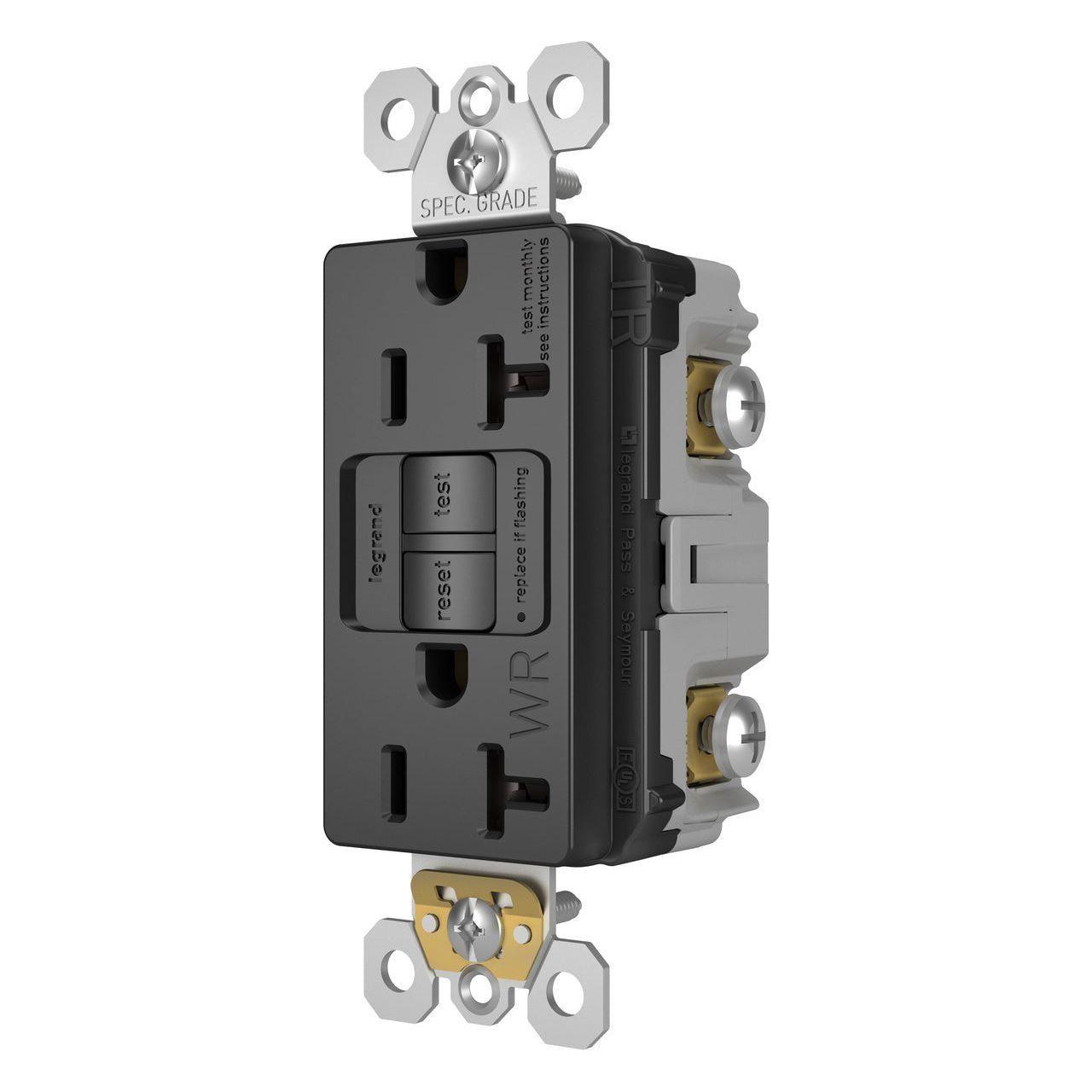Legrand - radiant Spec-Grade 20A Weather-Resistant Self-Test GFCI Receptacle - Lights Canada