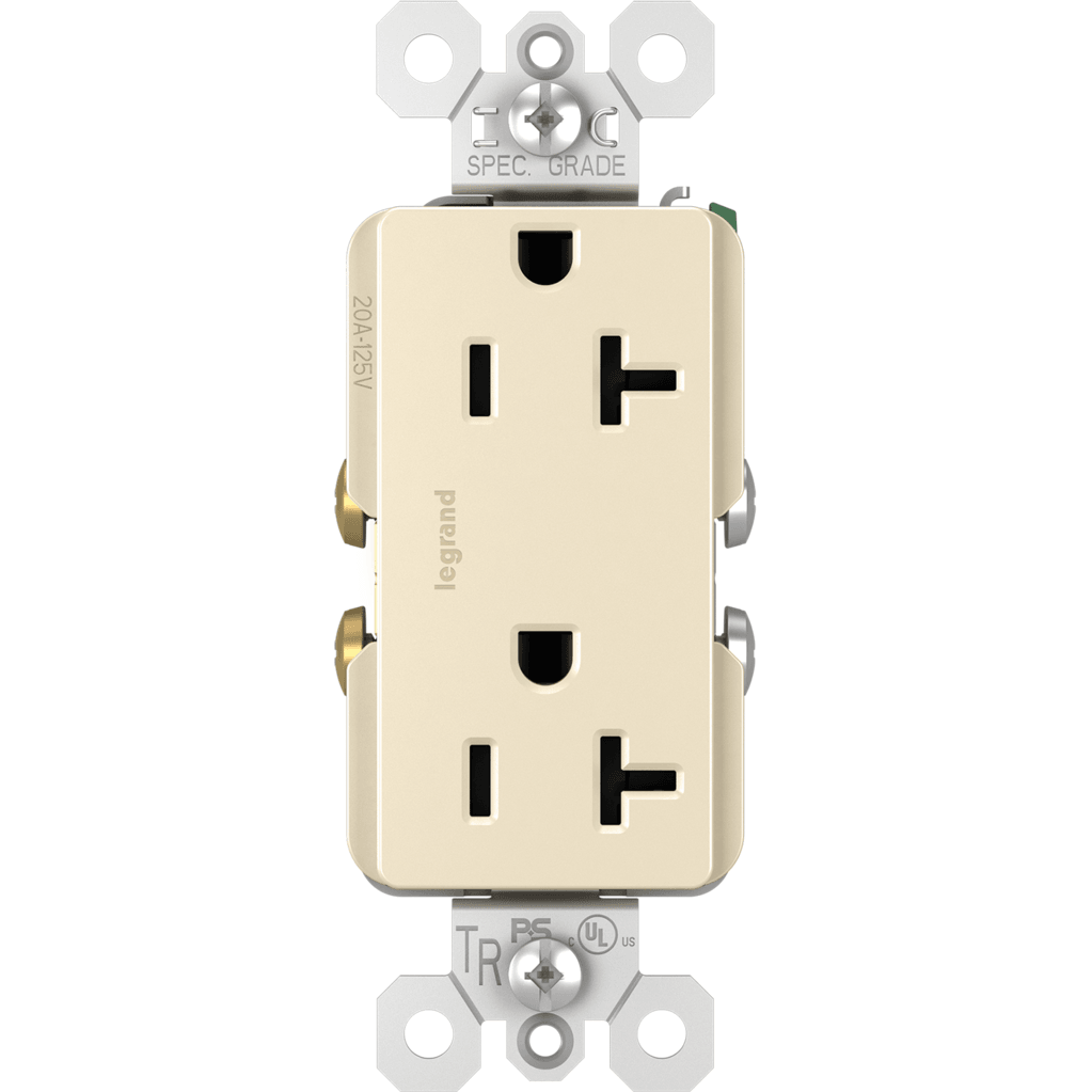 Legrand - radiant Spec-Grade 20A Tamper-Resistant Receptacle - Lights Canada