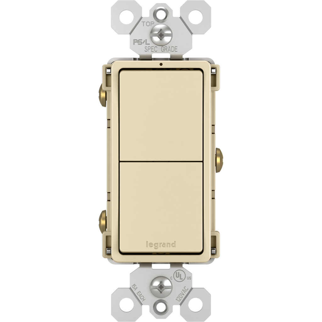 Legrand - radiant Two Single-Pole Switches - Lights Canada