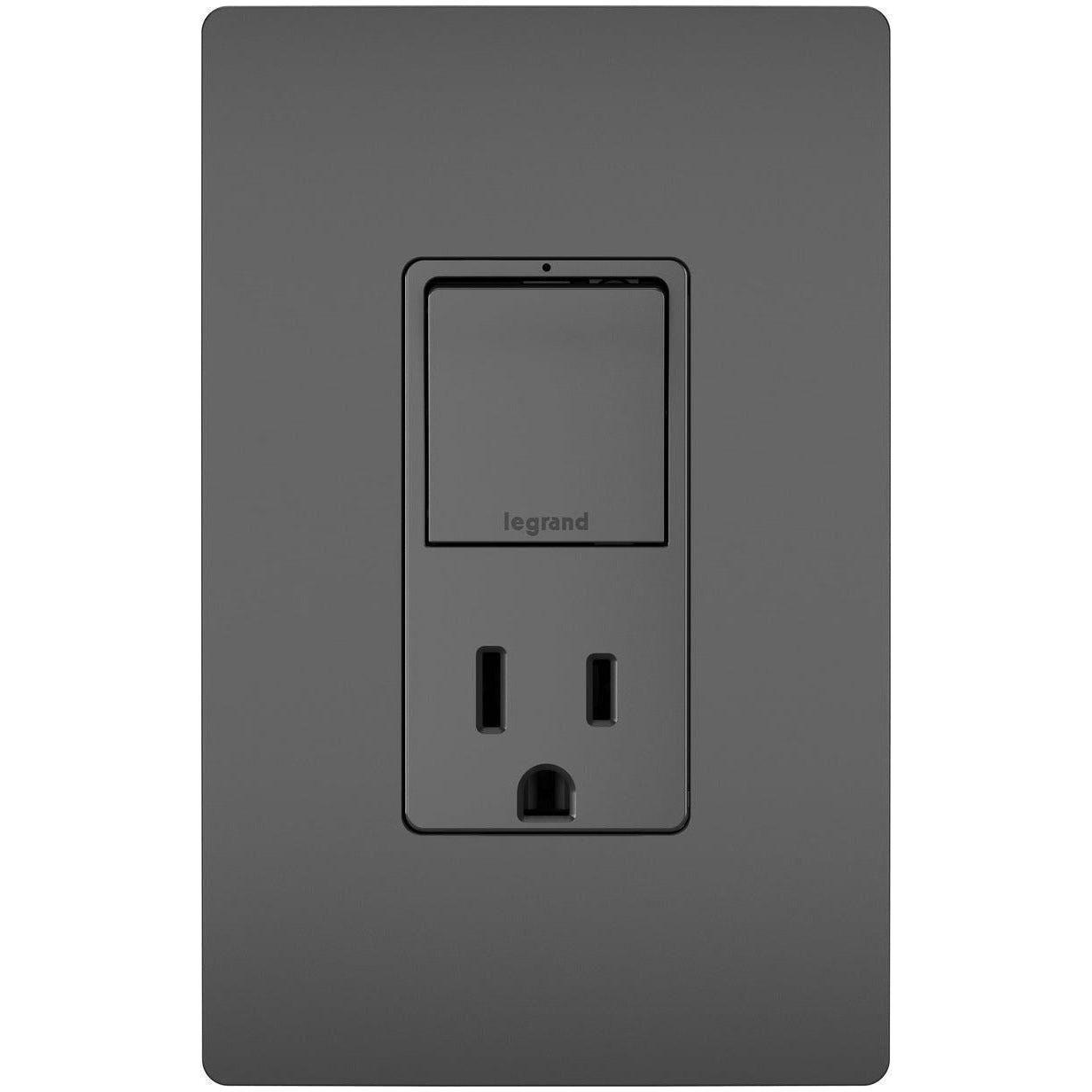 Legrand - radiant Single-Pole/3-Way Switch with 15A Tamper-Resistant Outlet - Lights Canada