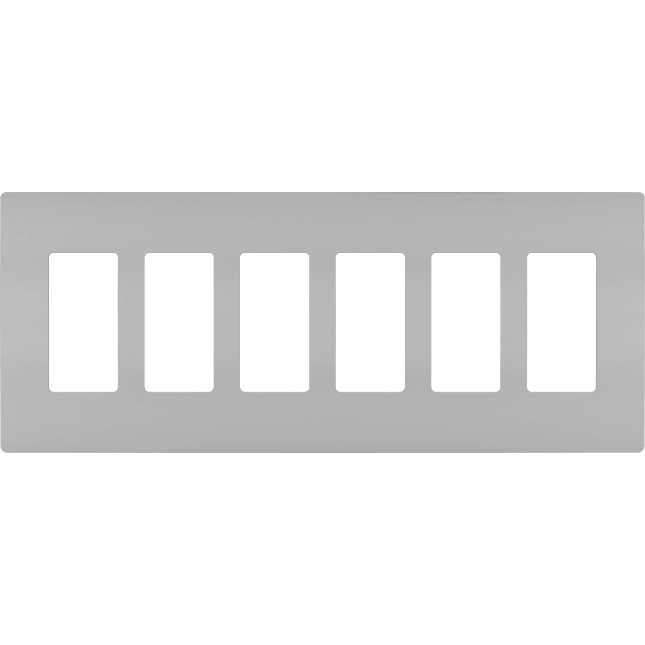 Legrand - radiant Six-Gang Screwless Wall Plate - Lights Canada