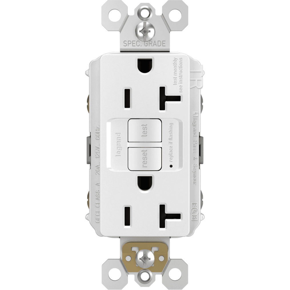 Legrand - radiant Spec-Grade 20A Tamper-Resistant Self-Test GFCI Receptacle - Lights Canada