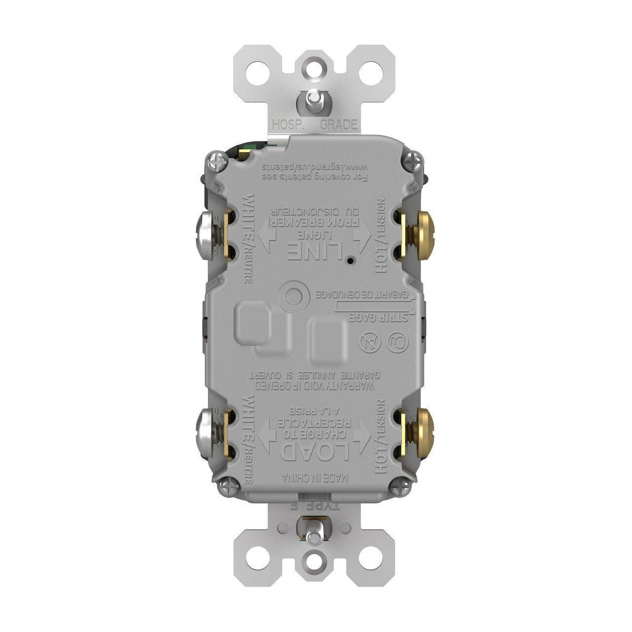Legrand - radiant Spec-Grade 15A Tamper-Resistant Self-Test GFCI Receptacle - Lights Canada