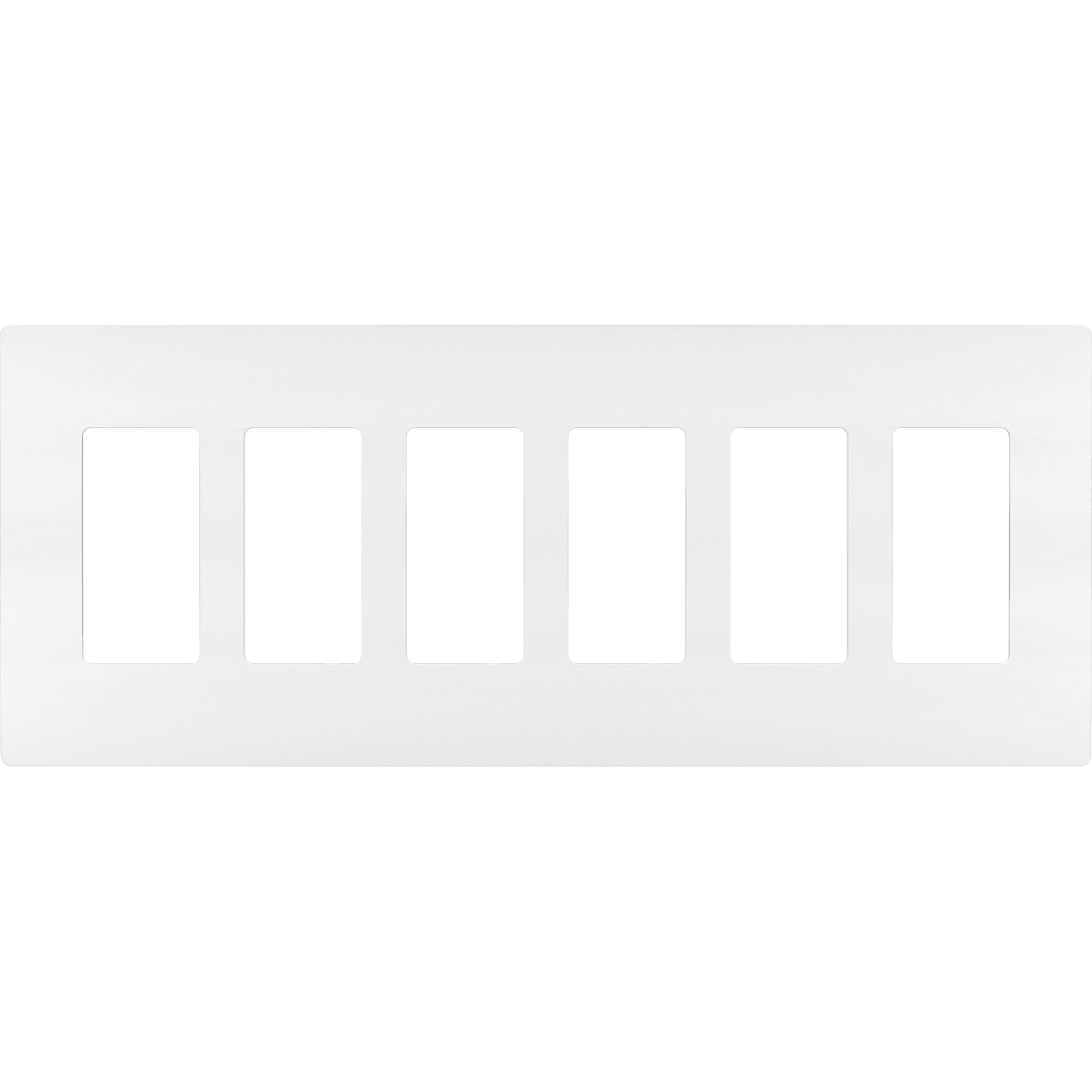 Legrand - radiant Six-Gang Screwless Wall Plate - Lights Canada