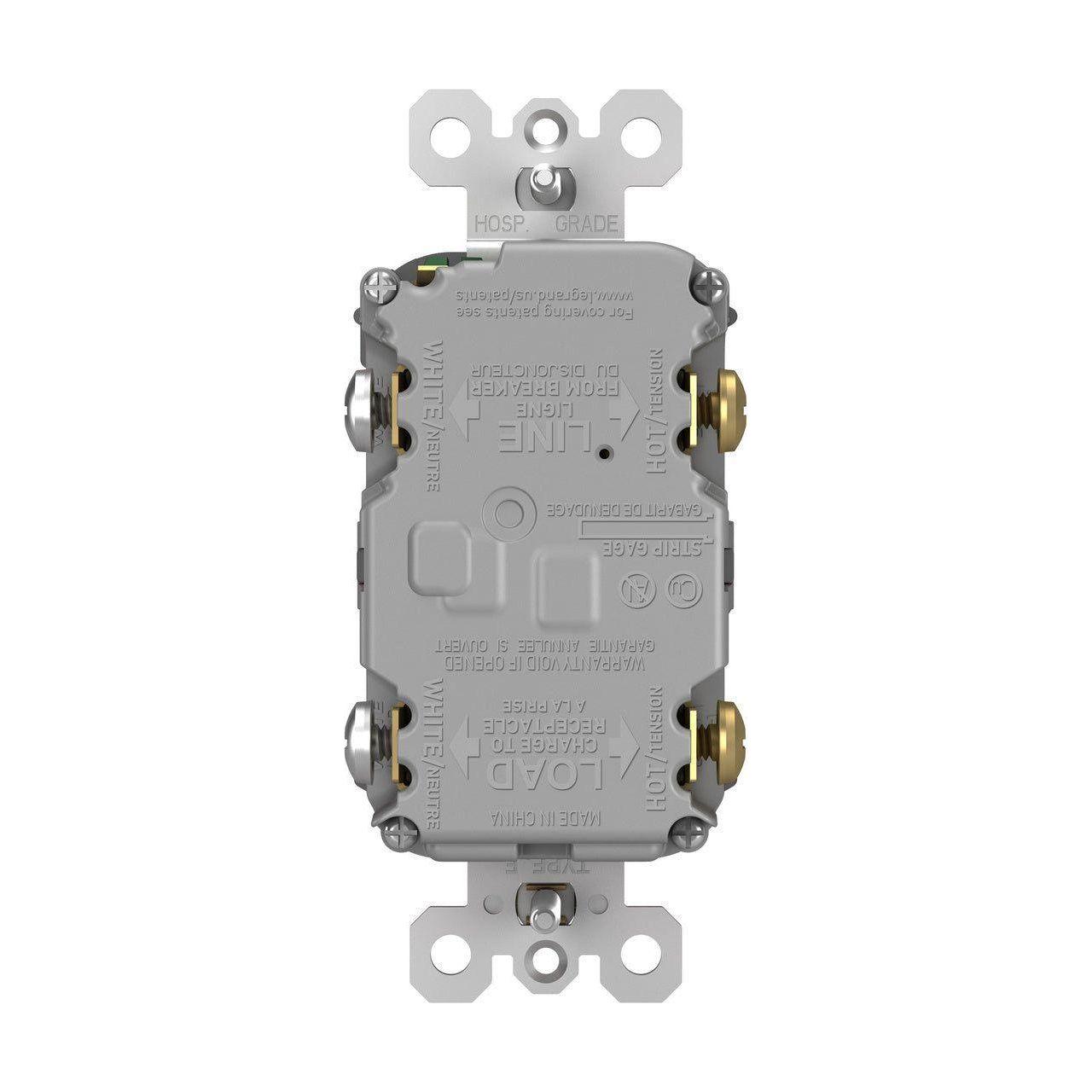 Legrand - radiant Spec-Grade 20A Weather-Resistant Self-Test GFCI Receptacle - Lights Canada