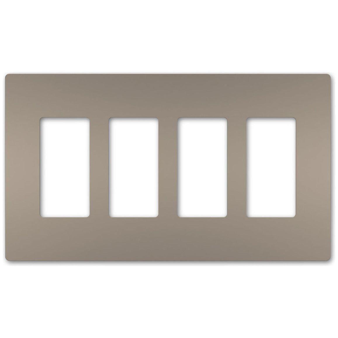 Legrand - radiant Four-Gang Screwless Wall Plate - Lights Canada