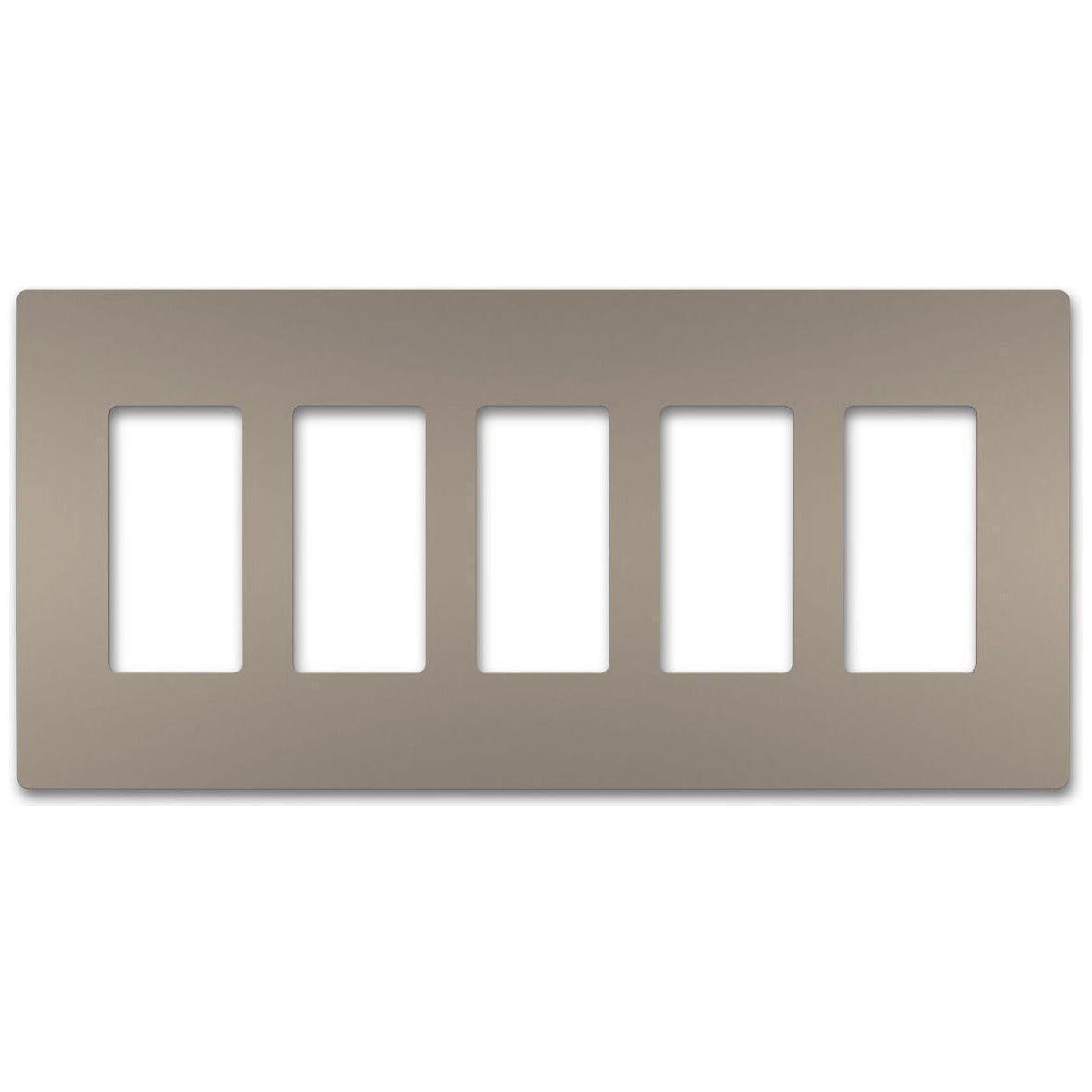 Legrand - radiant Five-Gang Screwless Wall Plate - Lights Canada