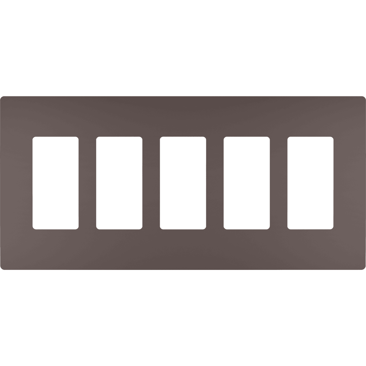 Legrand - radiant Five-Gang Screwless Wall Plate - Lights Canada
