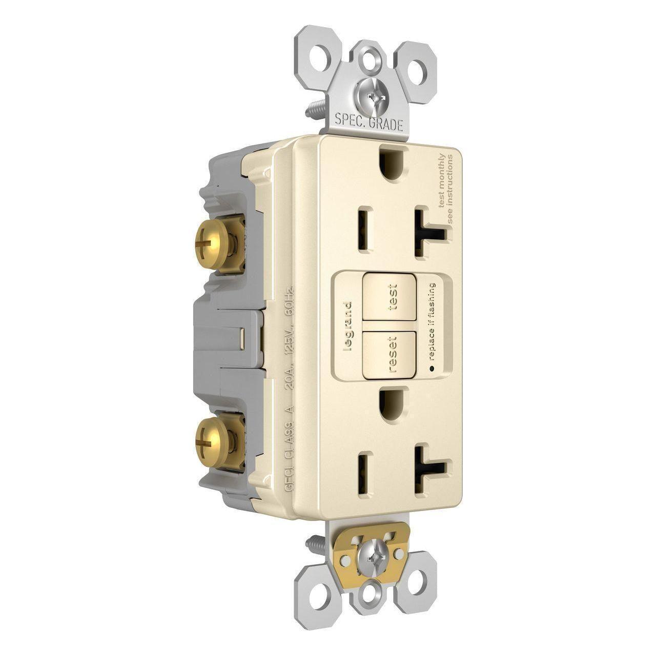 Legrand - radiant Spec-Grade 20A Tamper-Resistant Self-Test GFCI Receptacle - Lights Canada