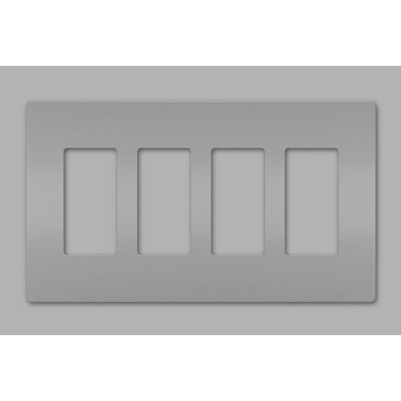 Legrand - radiant Four-Gang Screwless Wall Plate - Lights Canada