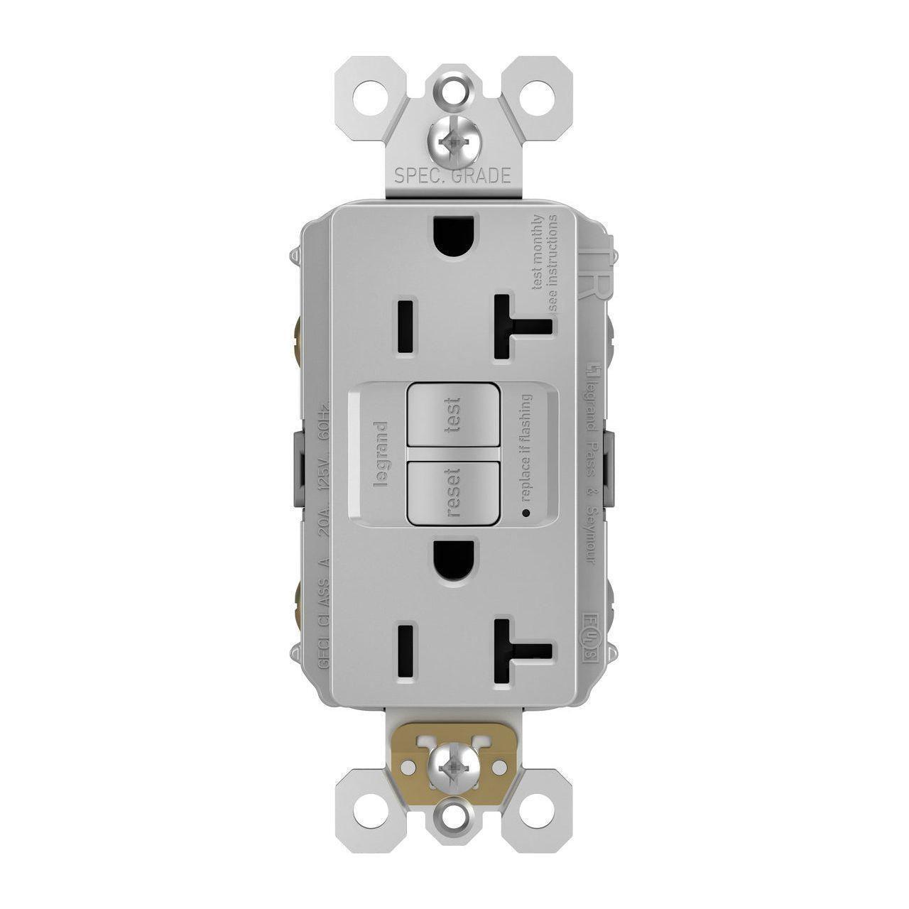 Legrand - radiant Spec-Grade 20A Tamper-Resistant Self-Test GFCI Receptacle - Lights Canada