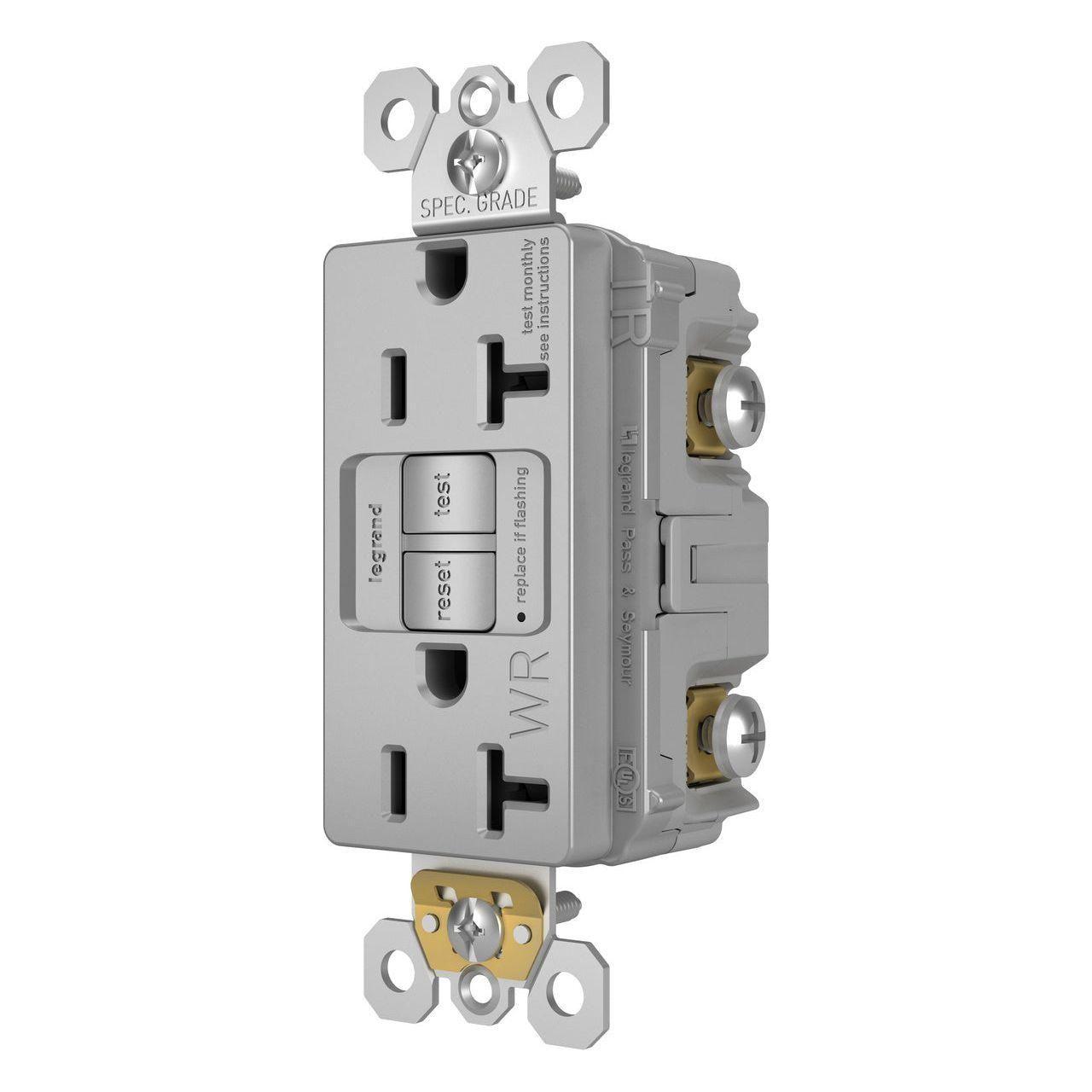 Legrand - radiant Spec-Grade 20A Weather-Resistant Self-Test GFCI Receptacle - Lights Canada
