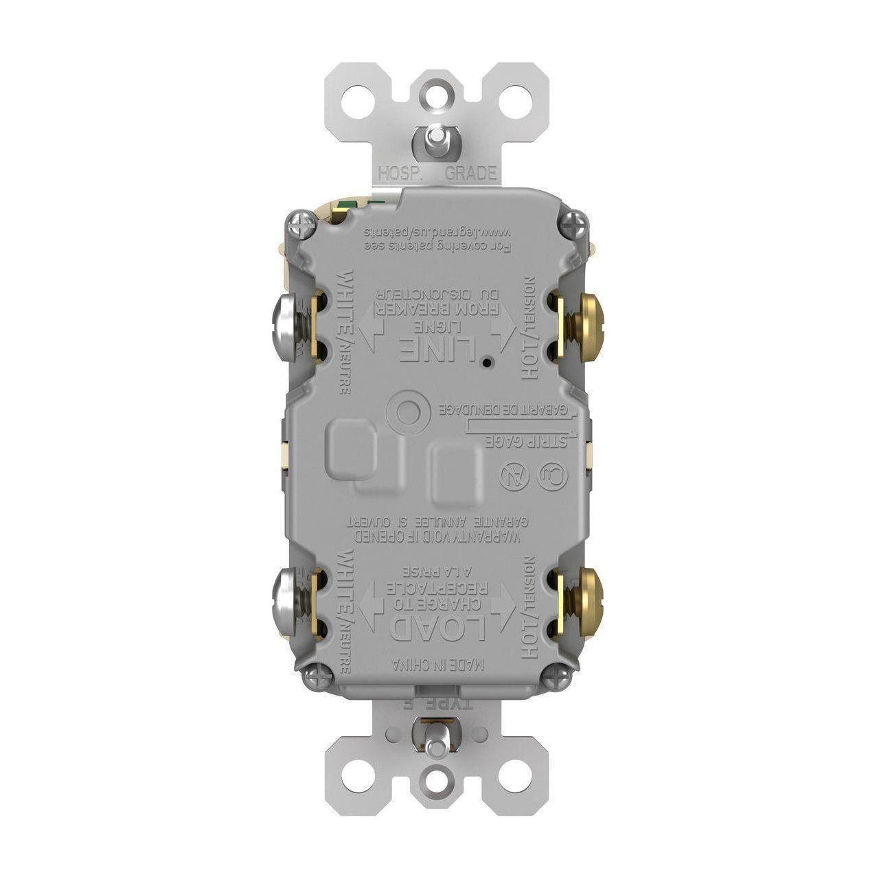 Legrand - radiant Spec-Grade 15A Tamper-Resistant Self-Test GFCI Receptacle - Lights Canada