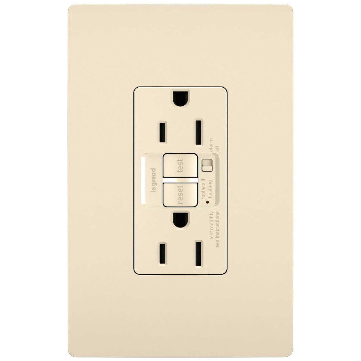 Legrand - radiant 15A Tamper-Resistant Self-Test GFCI Outlet with Audible Alarm - Lights Canada