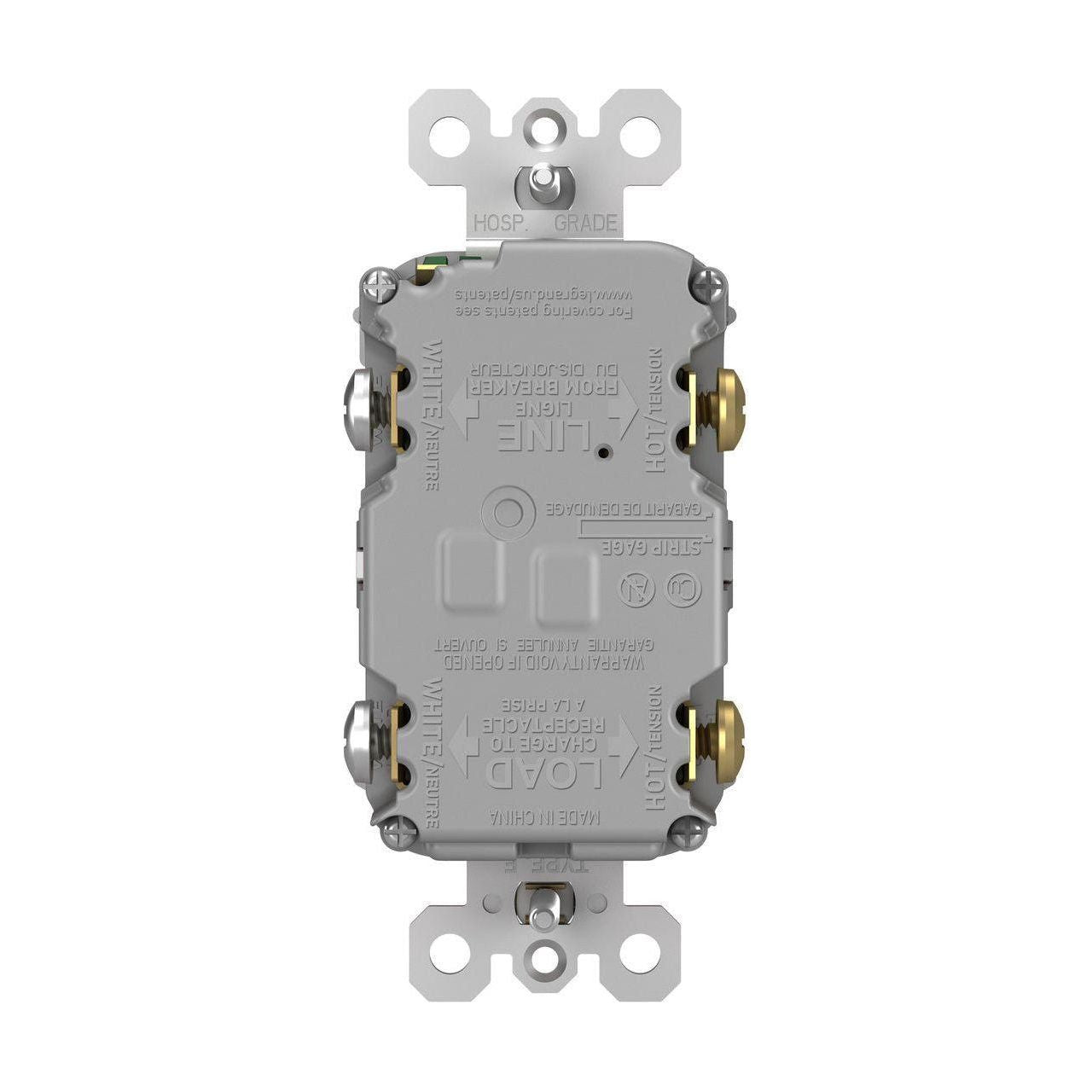 Legrand - radiant Spec-Grade 20A Tamper-Resistant Self-Test GFCI Receptacle - Lights Canada