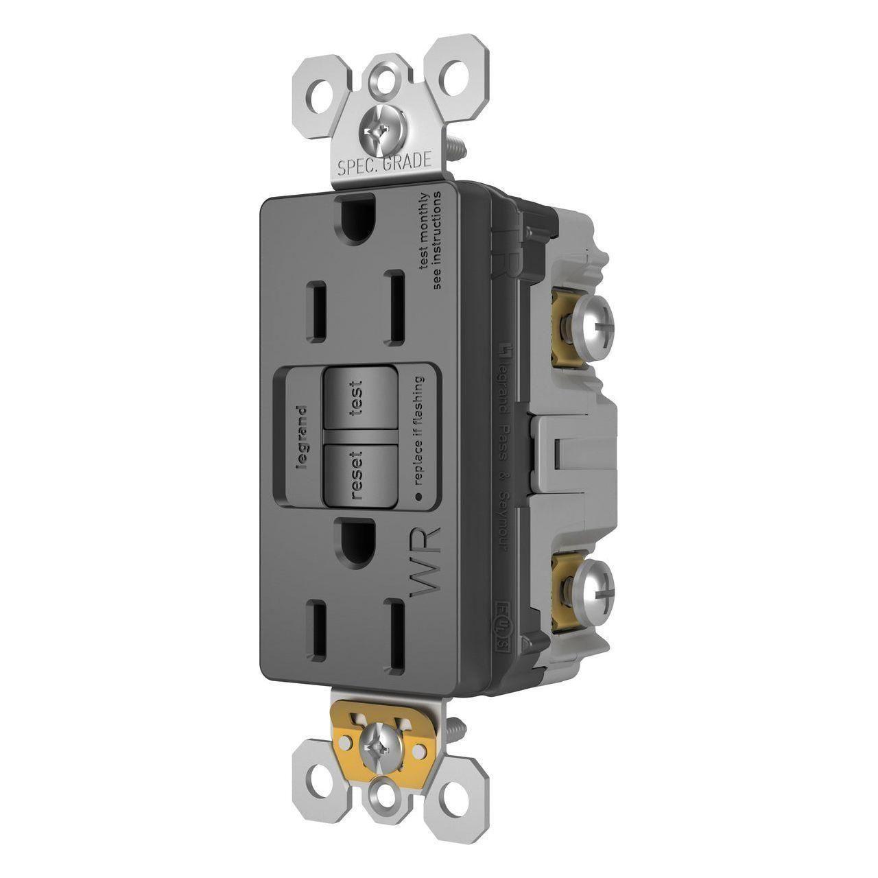 Legrand - radiant Spec-Grade 15A Weather-Resistant Self-Test GFCI Receptacle - Lights Canada