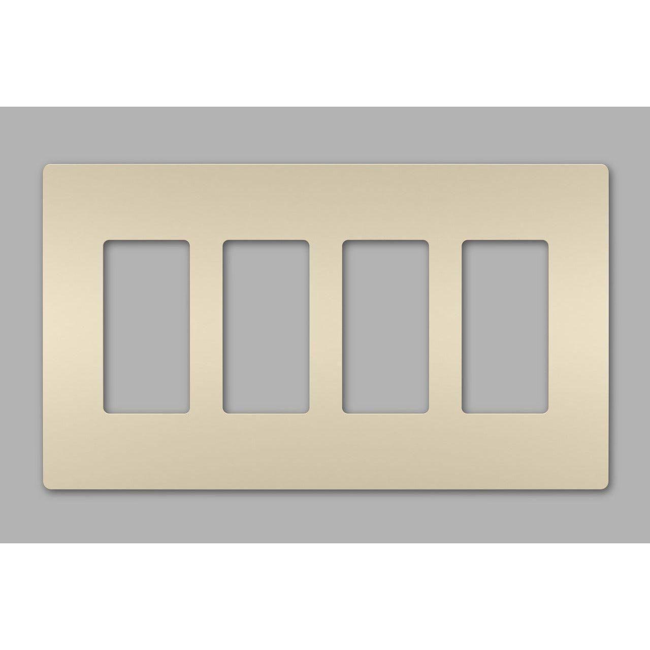 Legrand - radiant Four-Gang Screwless Wall Plate - Lights Canada