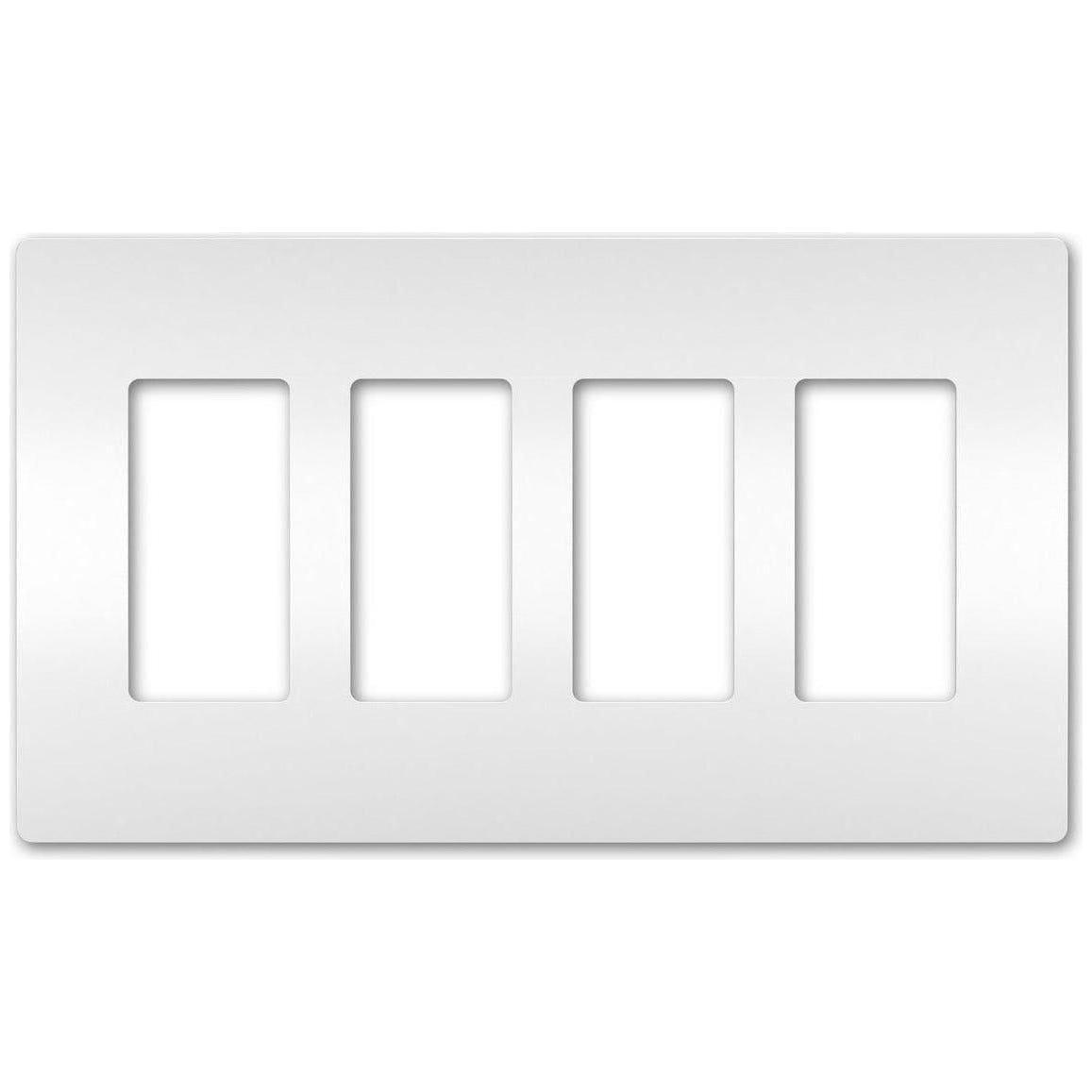 Legrand - radiant Four-Gang Screwless Wall Plate - Lights Canada