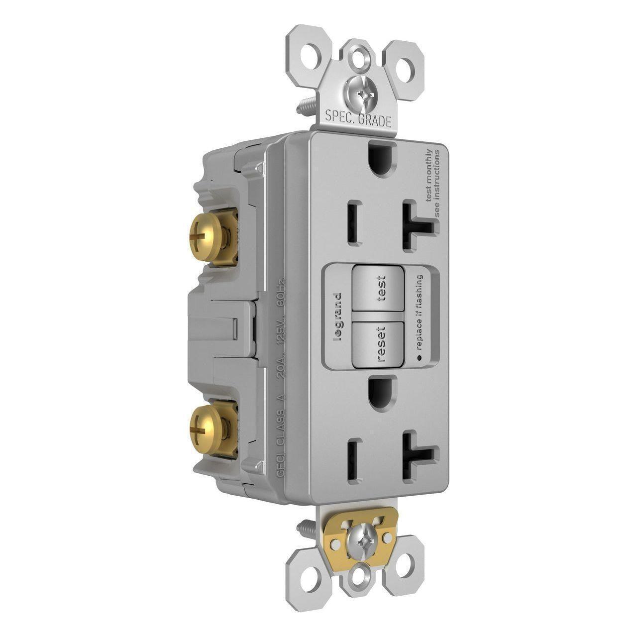 Legrand - radiant Spec-Grade 20A Tamper-Resistant Self-Test GFCI Receptacle - Lights Canada