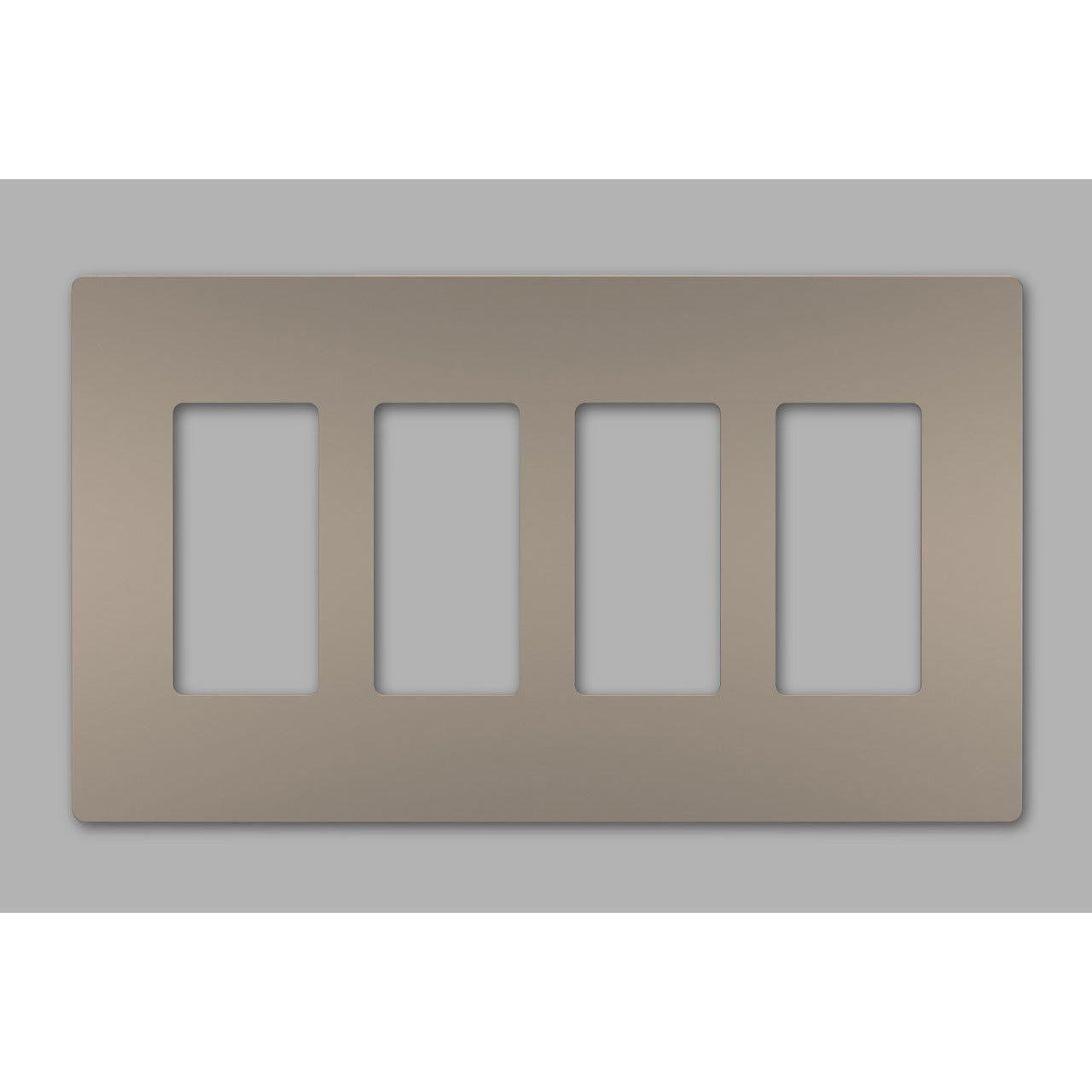 Legrand - radiant Four-Gang Screwless Wall Plate - Lights Canada