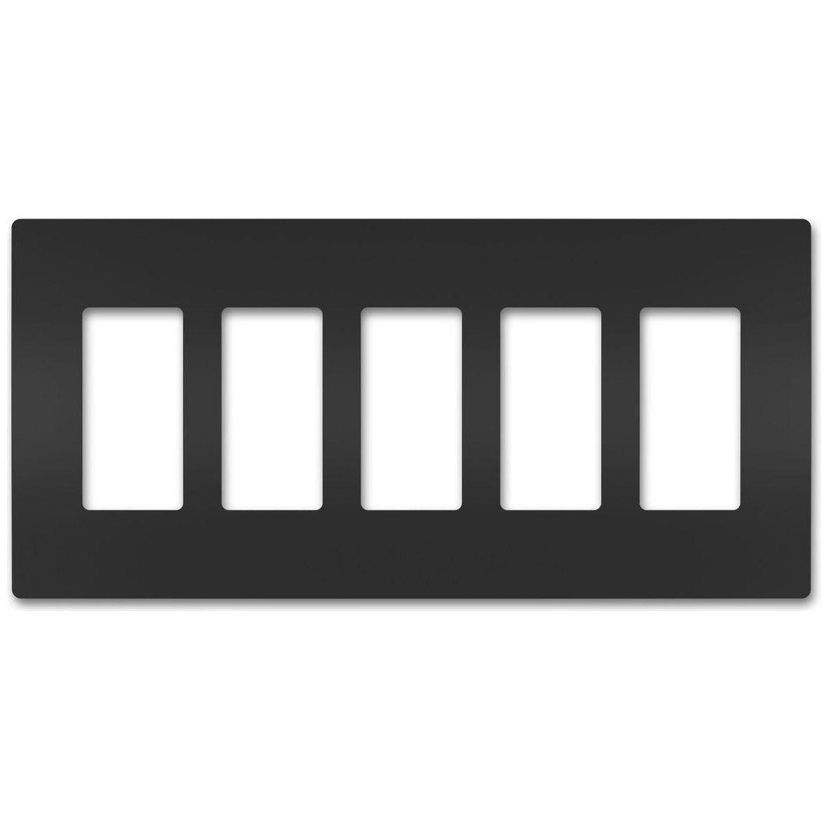 Legrand - radiant Five-Gang Screwless Wall Plate - Lights Canada