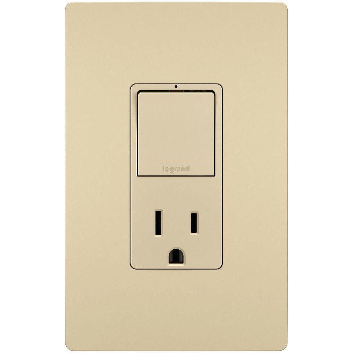 Legrand - radiant Single-Pole/3-Way Switch with 15A Tamper-Resistant Outlet - Lights Canada