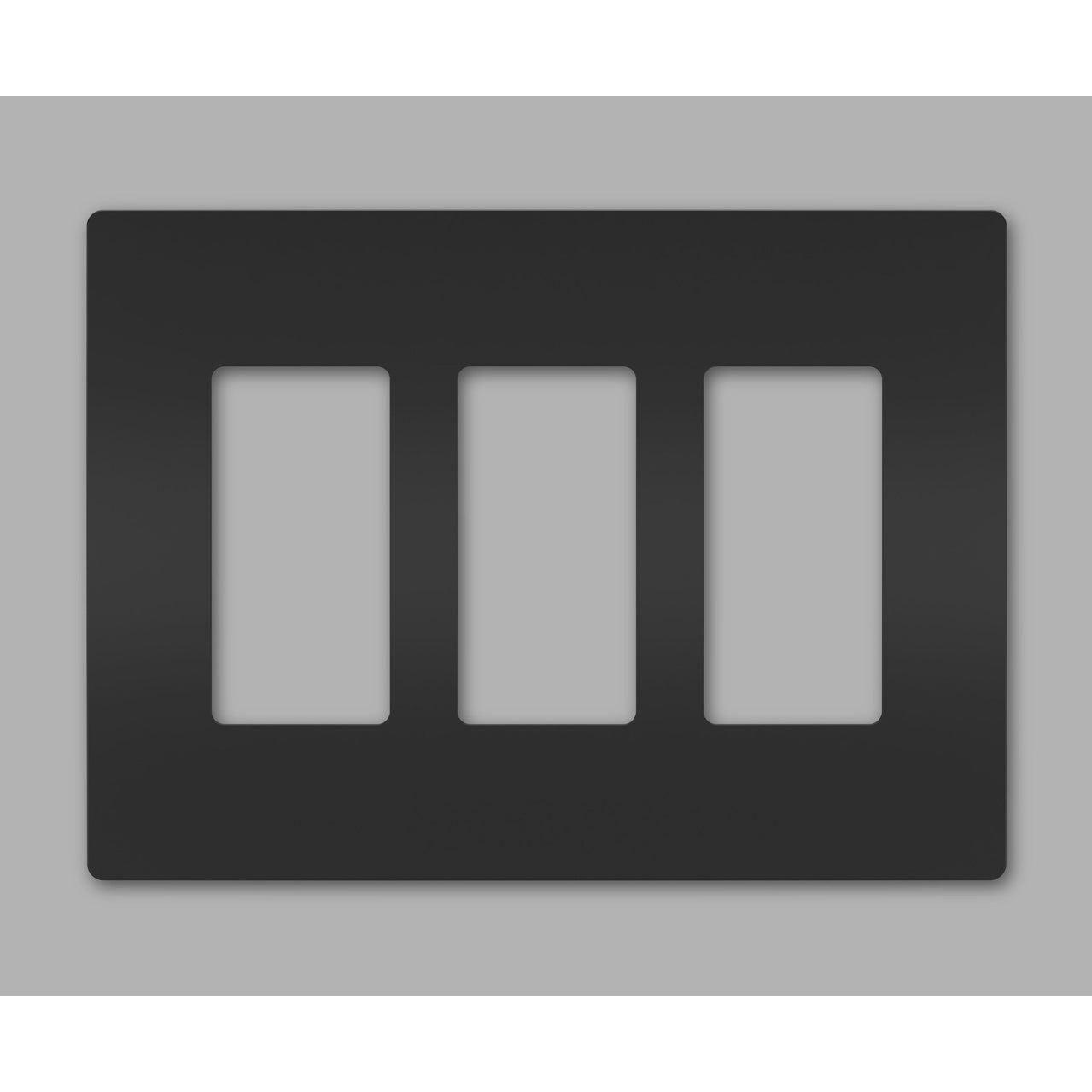 Legrand - radiant Three-Gang Screwless Wall Plate - Lights Canada