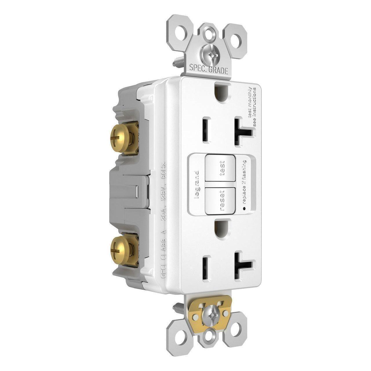 Legrand - radiant Spec-Grade 20A Tamper-Resistant Self-Test GFCI Receptacle - Lights Canada