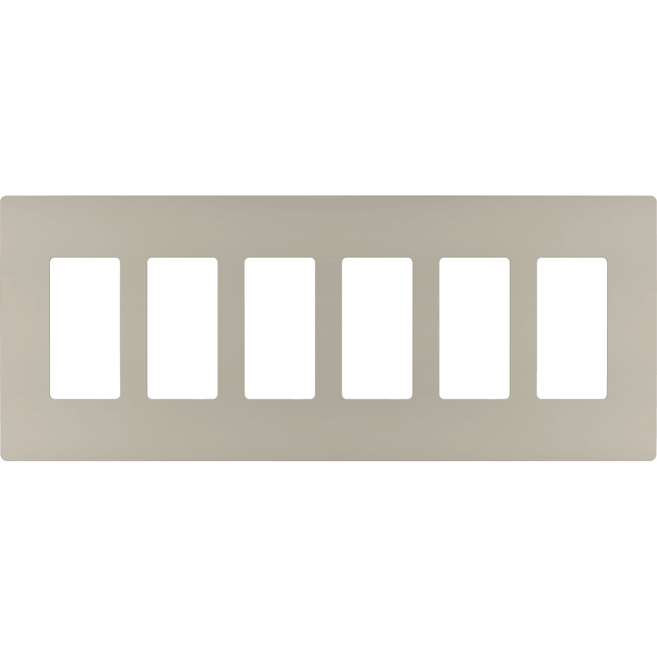 Legrand - radiant Six-Gang Screwless Wall Plate - Lights Canada