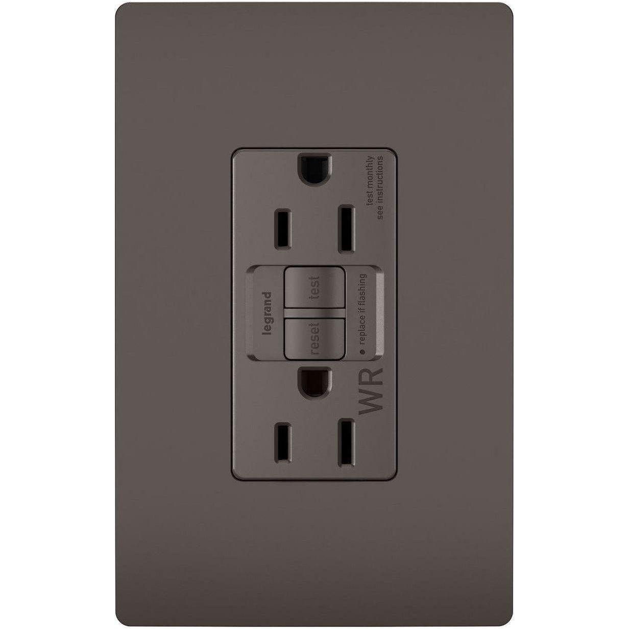 Legrand - radiant Spec-Grade 15A Weather-Resistant Self-Test GFCI Receptacle - Lights Canada