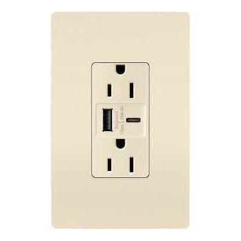 Legrand - radiant 15A Tamper-Resistant Ultra-Fast USB Type-A/C Outlet - Lights Canada
