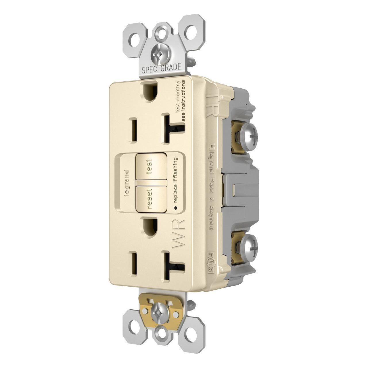 Legrand - radiant Spec-Grade 20A Weather-Resistant Self-Test GFCI Receptacle - Lights Canada