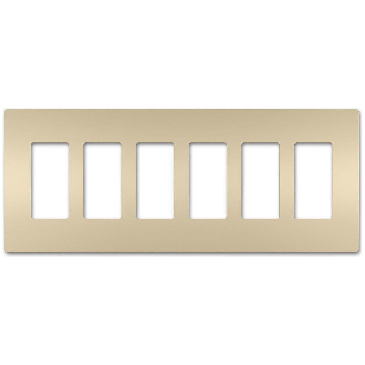 Legrand - radiant Six-Gang Screwless Wall Plate - Lights Canada