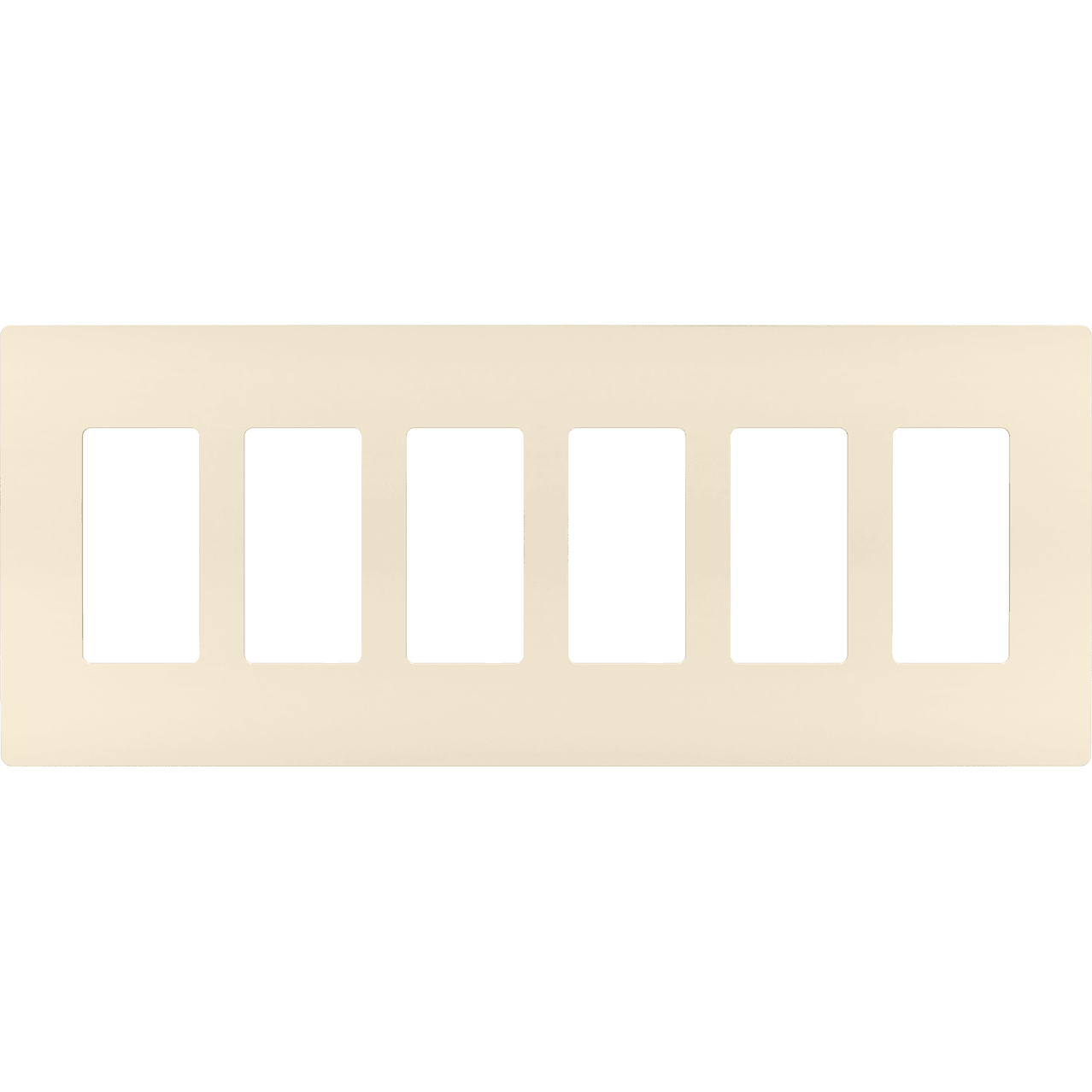 Legrand - radiant Six-Gang Screwless Wall Plate - Lights Canada