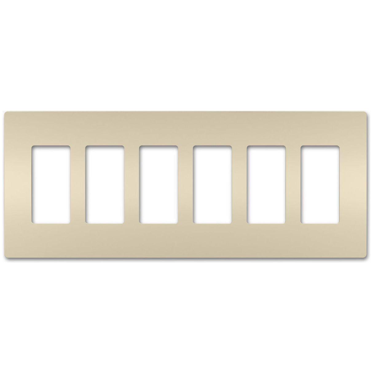 Legrand - radiant Six-Gang Screwless Wall Plate - Lights Canada