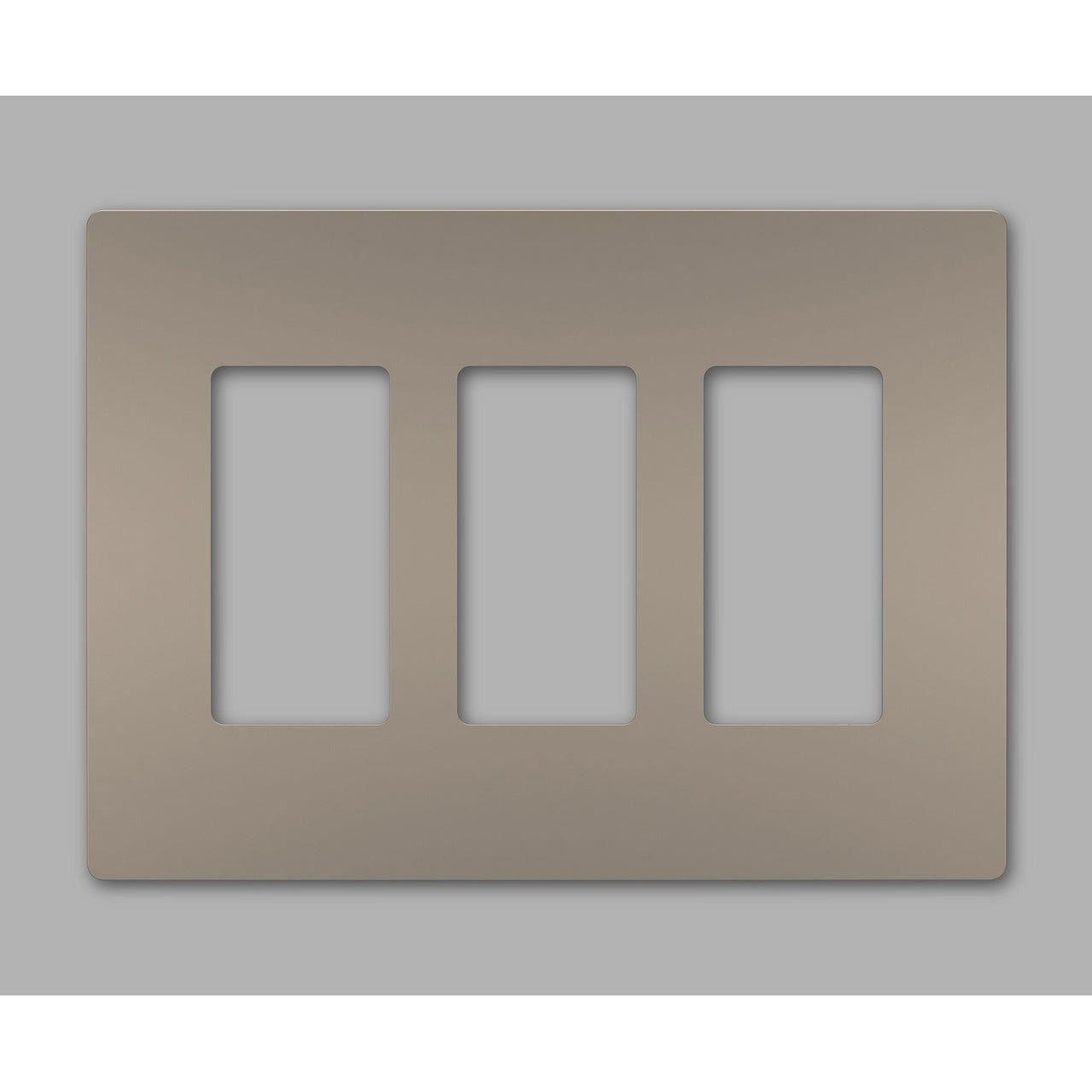 Legrand - radiant Three-Gang Screwless Wall Plate - Lights Canada