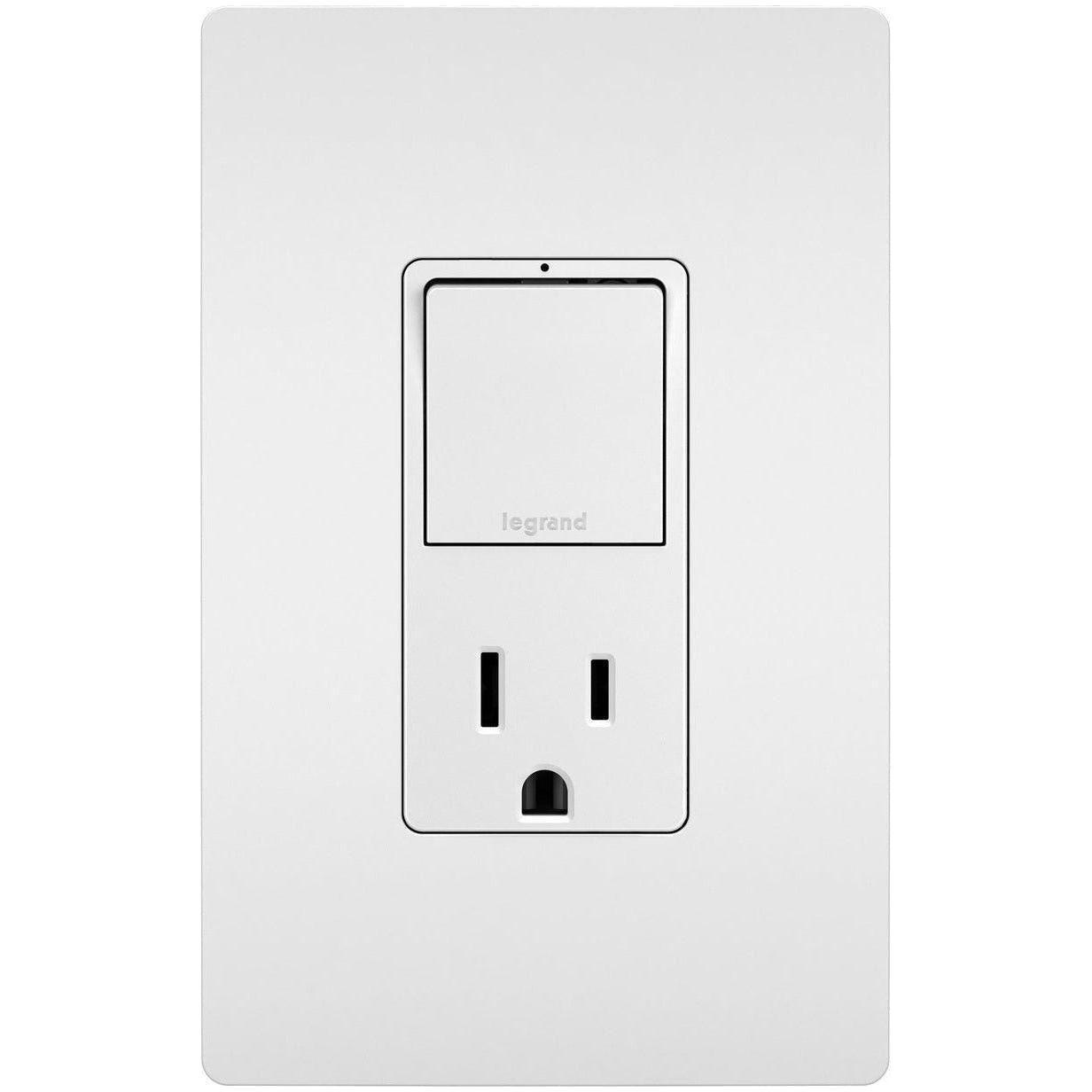 Legrand - radiant Single-Pole/3-Way Switch with 15A Tamper-Resistant Outlet - Lights Canada
