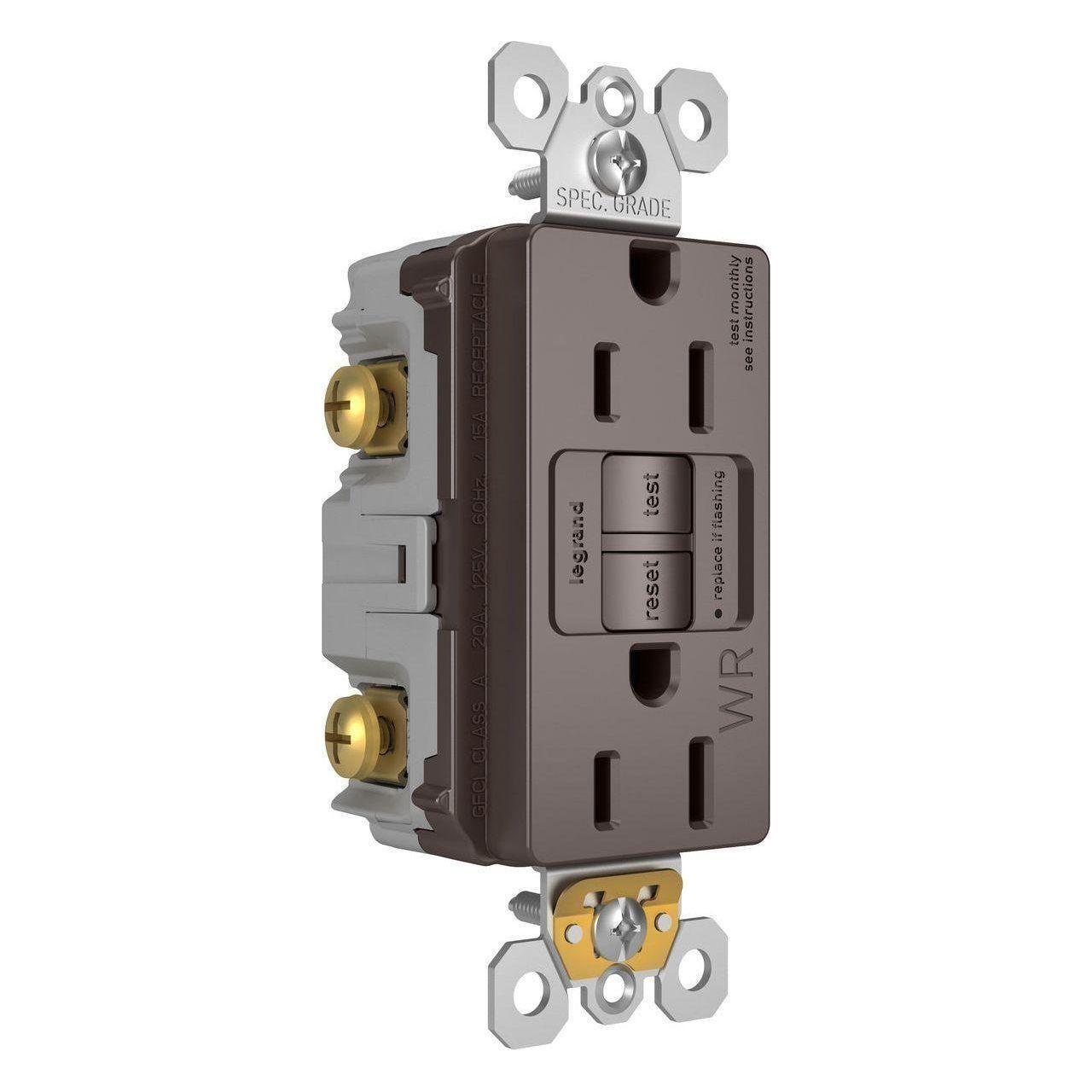 Legrand - radiant Spec-Grade 15A Weather-Resistant Self-Test GFCI Receptacle - Lights Canada