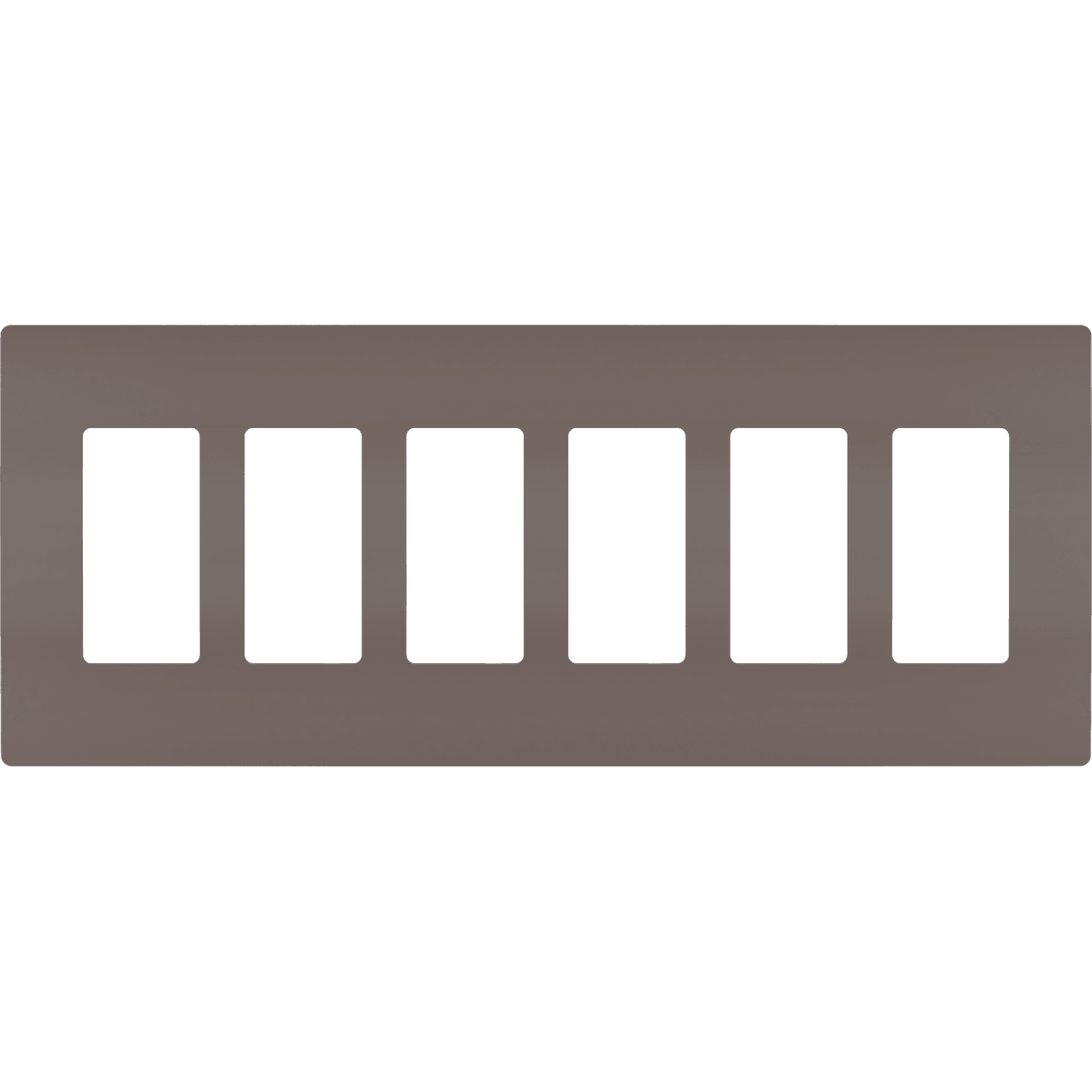 Legrand - radiant Six-Gang Screwless Wall Plate - Lights Canada