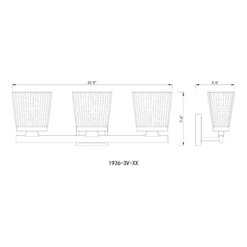 Z-Lite - Astor 3-Light Vanity Light - Lights Canada