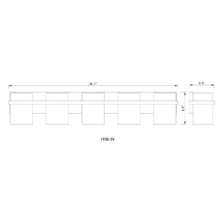 Z-Lite - Bennington 5-Light Vanity Light - Lights Canada