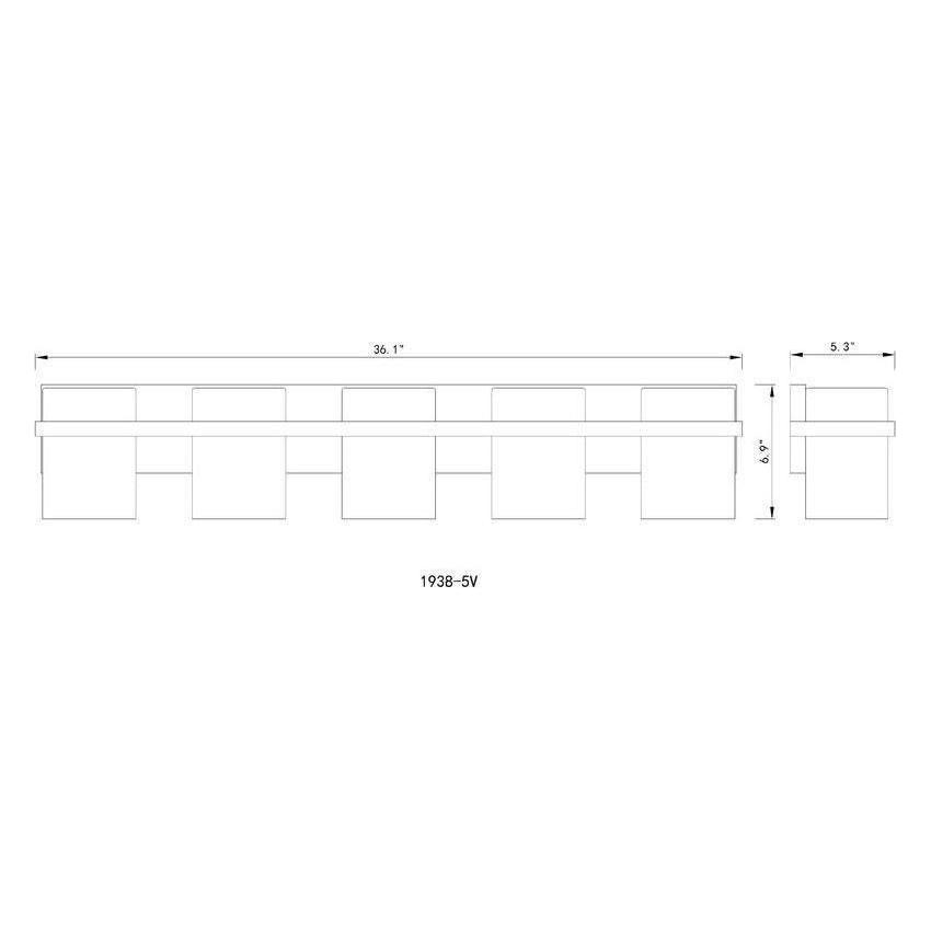Z-Lite - Bennington 5-Light Vanity Light - Lights Canada