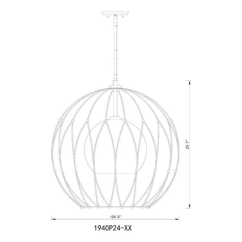 Z-Lite - Elle 1-Light Pendant - Lights Canada