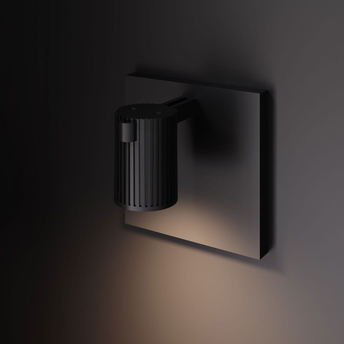 Suspenders Standard Single Sconce with Bar-Mounted Single Cylinder with Flood Lens