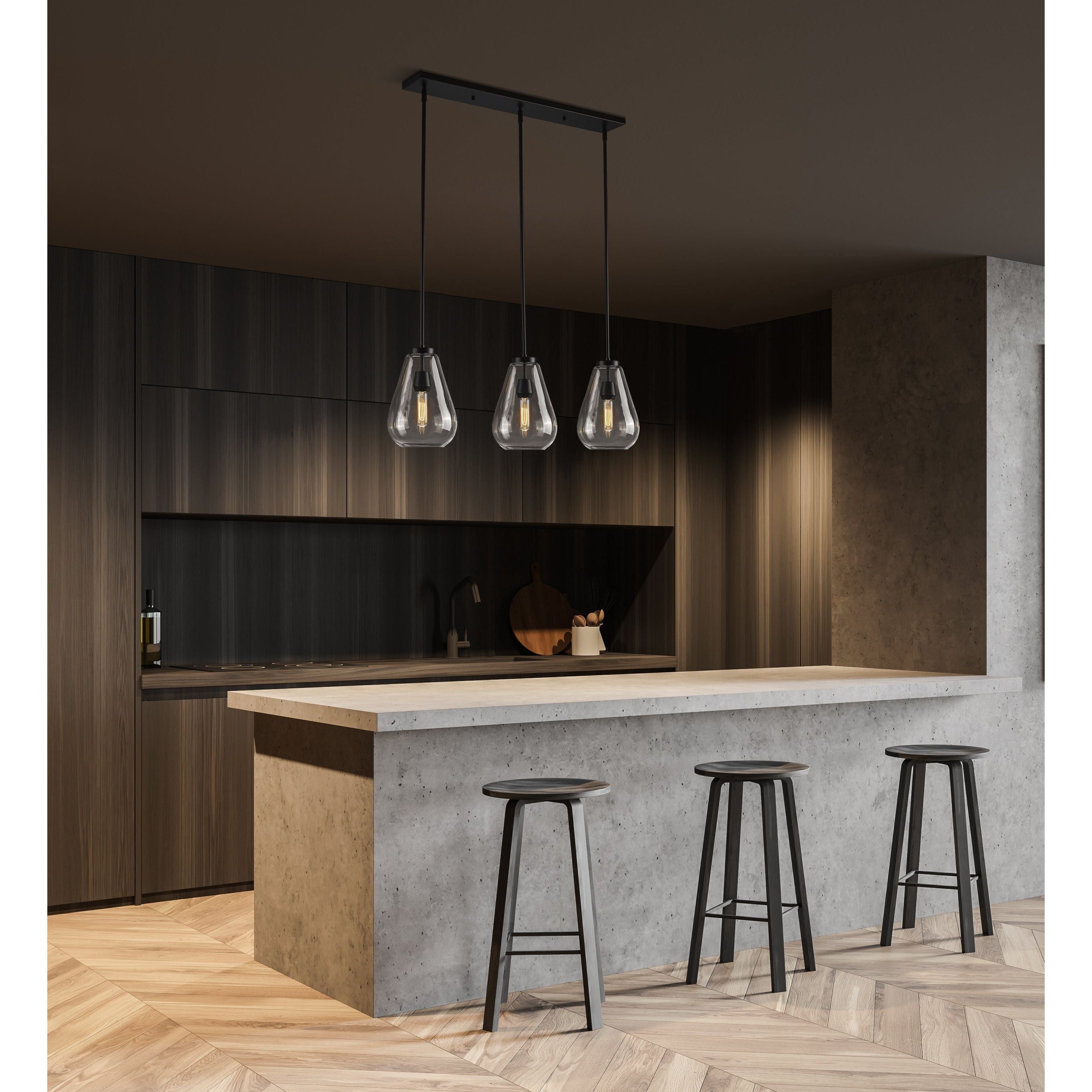 Z-Lite - Ayra 3-Light Linear Chandelier - Lights Canada