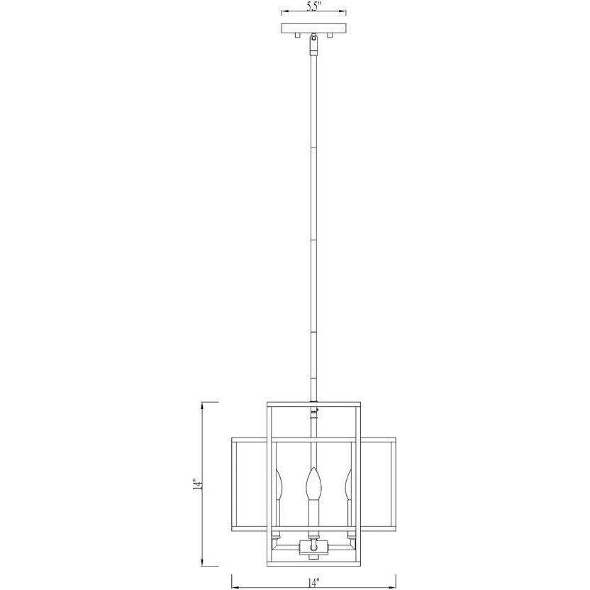 Z-Lite - Titania 4-Light Pendant - Lights Canada